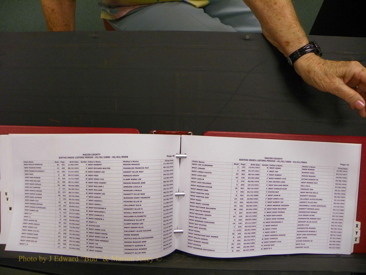 Macon Births, A-Z, 1915-2008 634.JPG