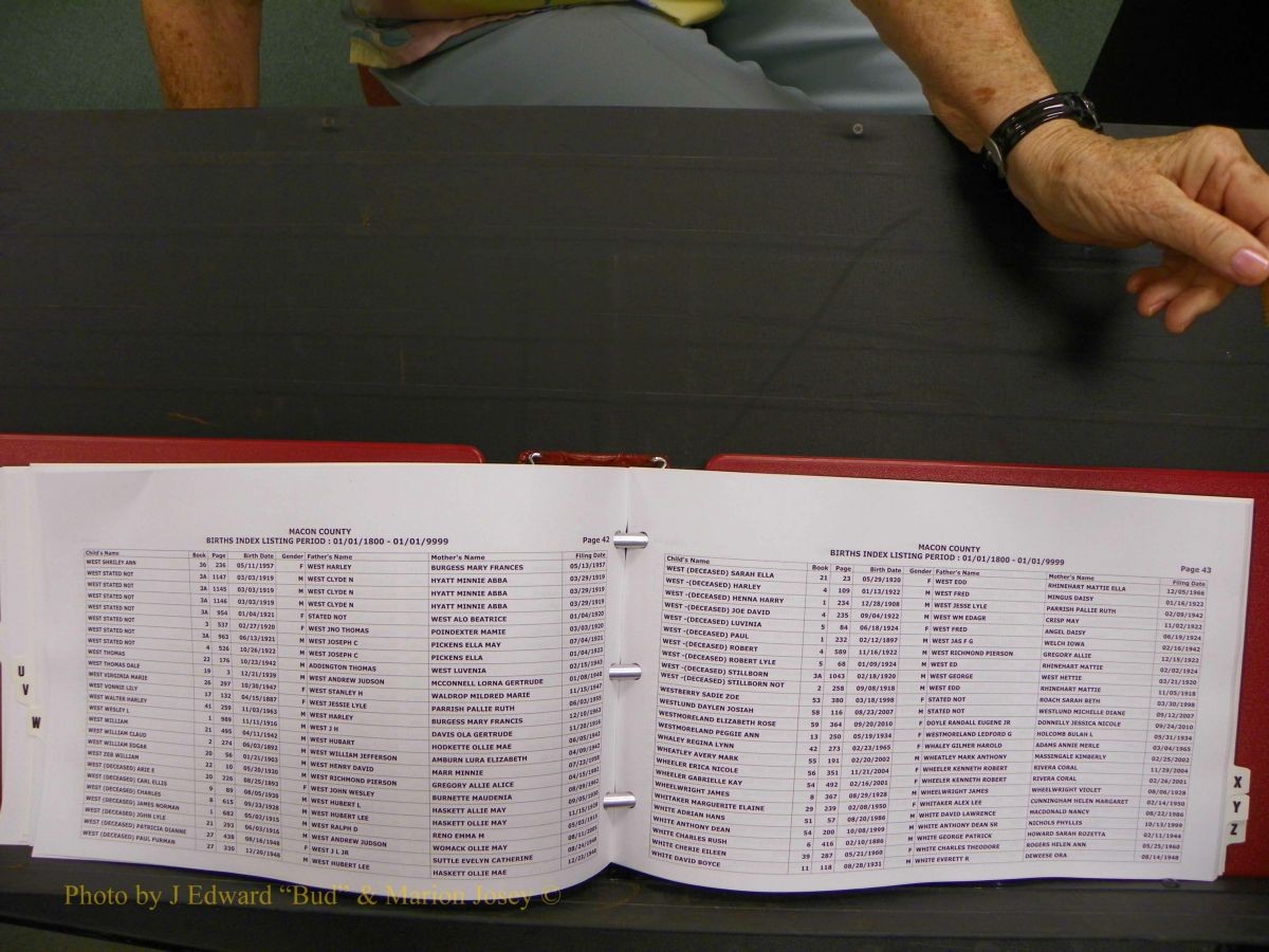 Macon Births, A-Z, 1915-2008 636.JPG