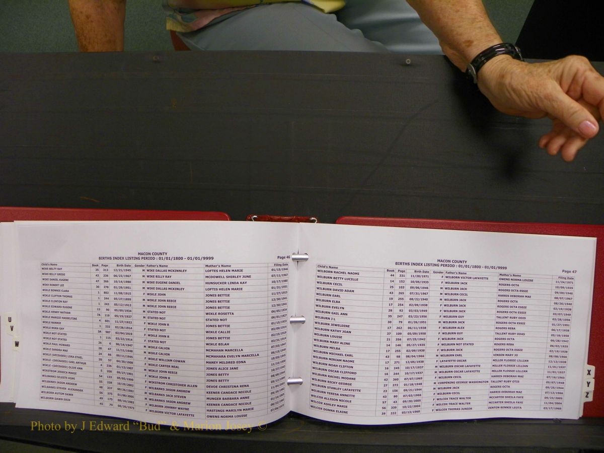 Macon Births, A-Z, 1915-2008 638.JPG