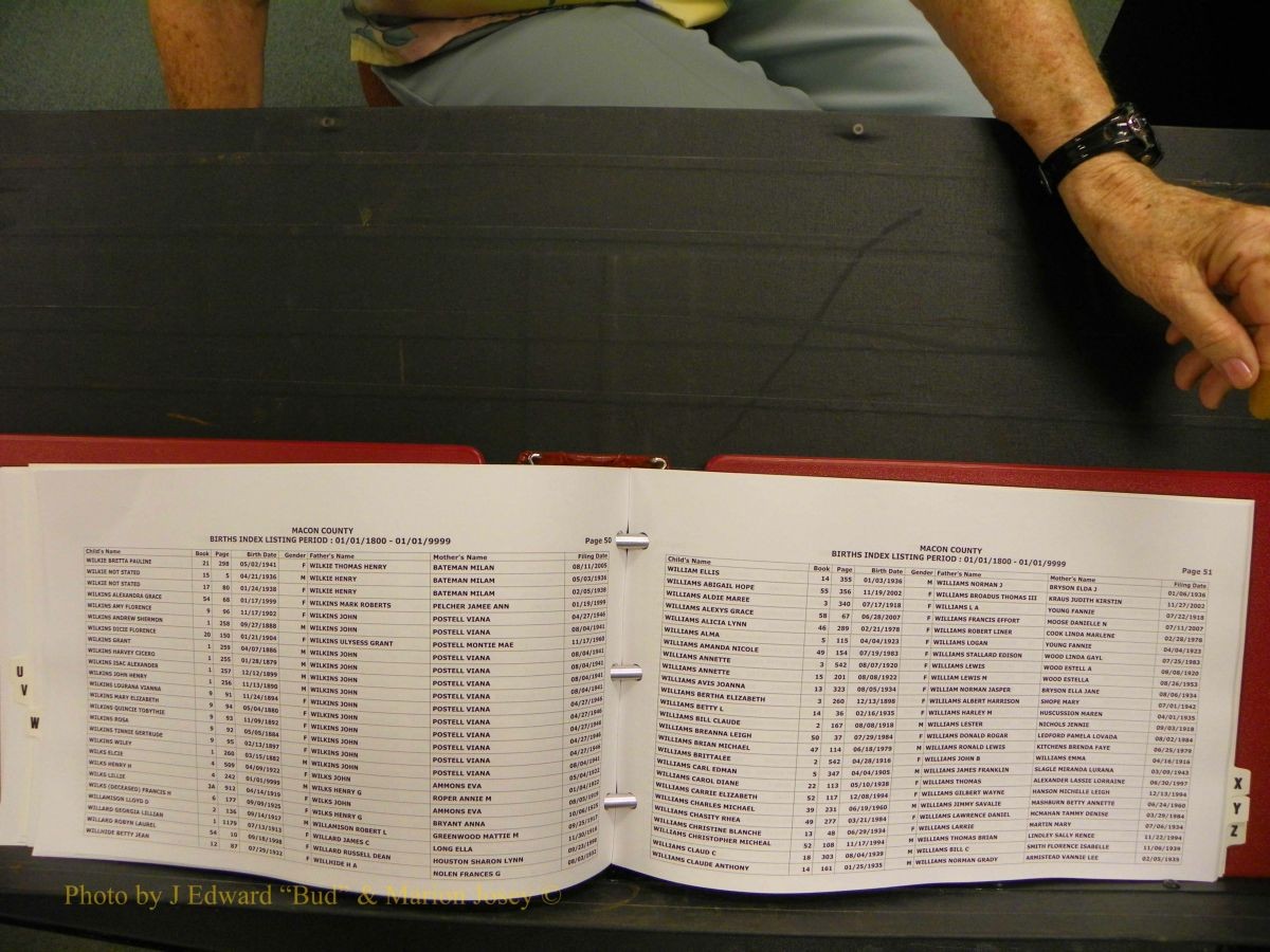 Macon Births, A-Z, 1915-2008 640.JPG