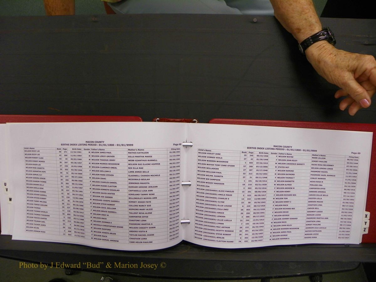 Macon Births, A-Z, 1915-2008 648.JPG
