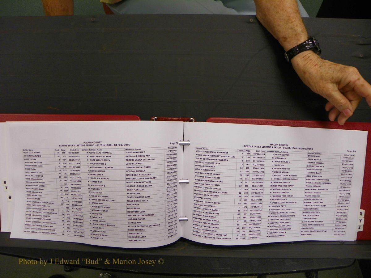 Macon Births, A-Z, 1915-2008 654.JPG