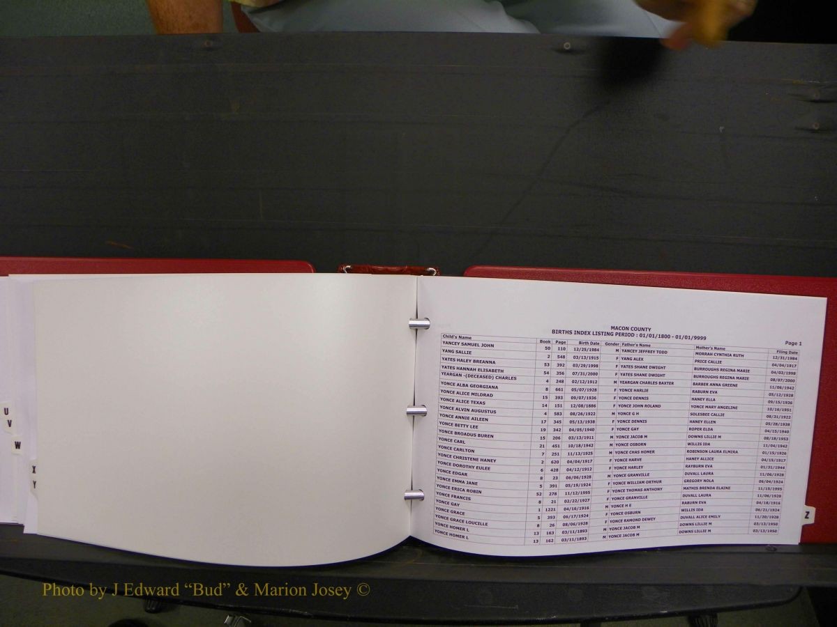 Macon Births, A-Z, 1915-2008 662.JPG