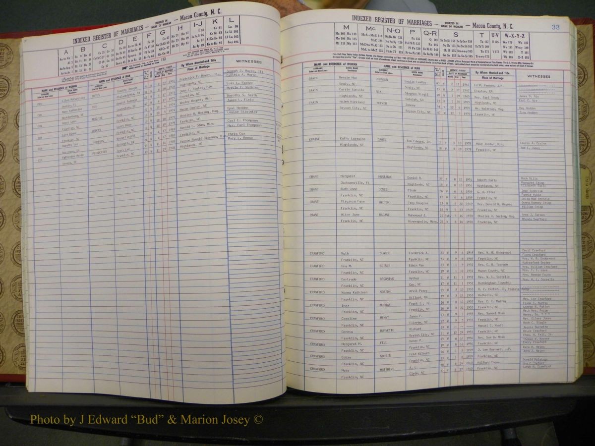 Macon Marriage Index, Male & Female, 1828-1982 714.JPG