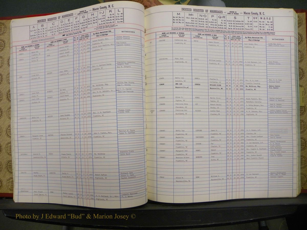 Macon Marriage Index, Male & Female, 1828-1982 715.JPG