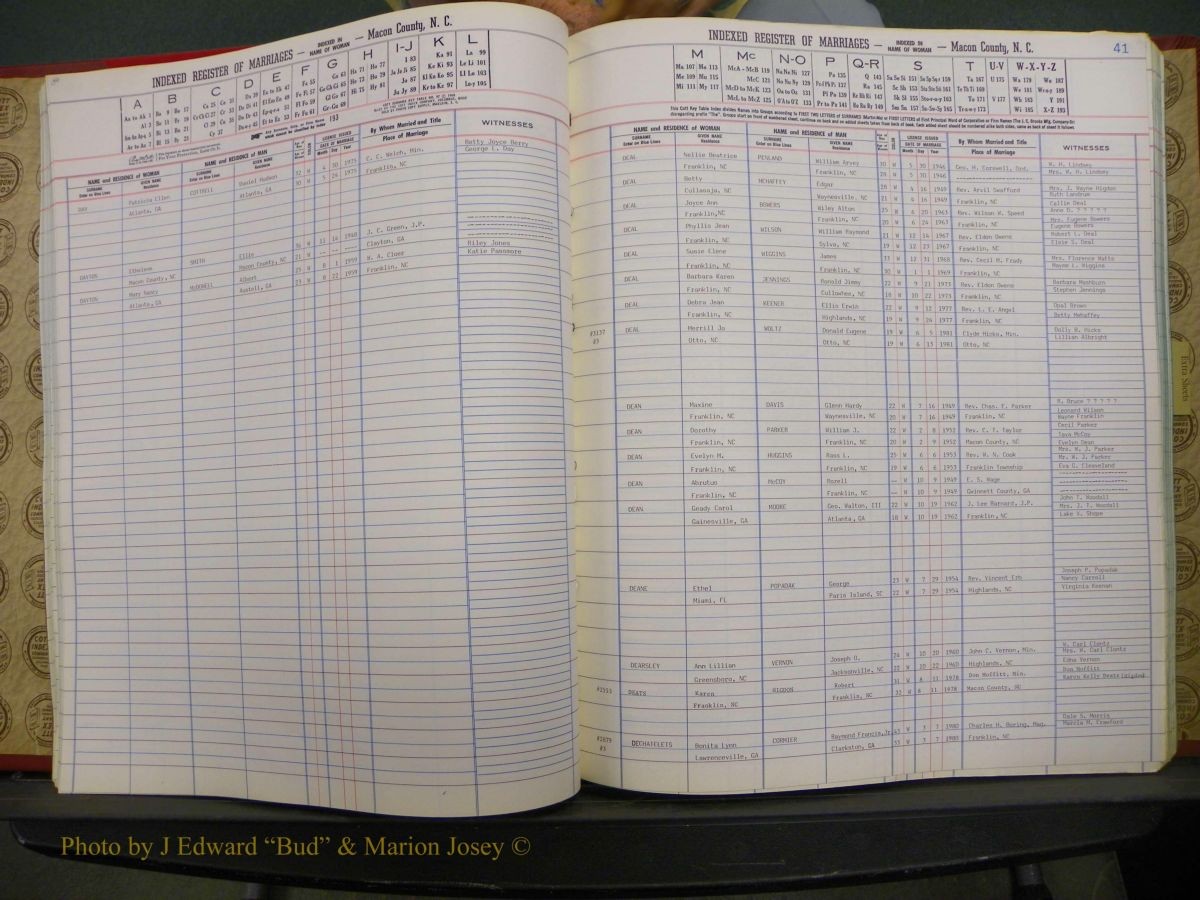 Macon Marriage Index, Male & Female, 1828-1982 722.JPG