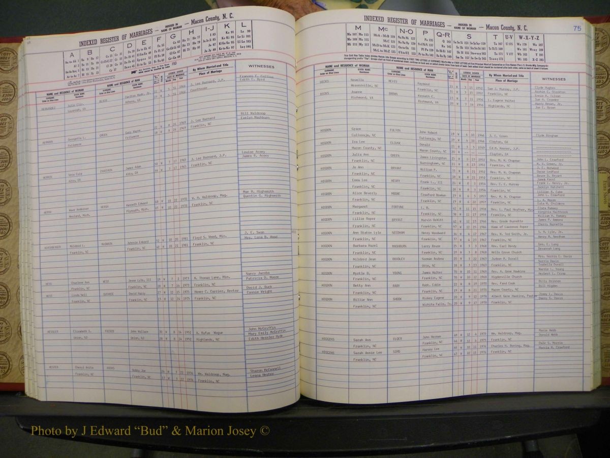 Macon Marriage Index, Male & Female, 1828-1982 760.JPG
