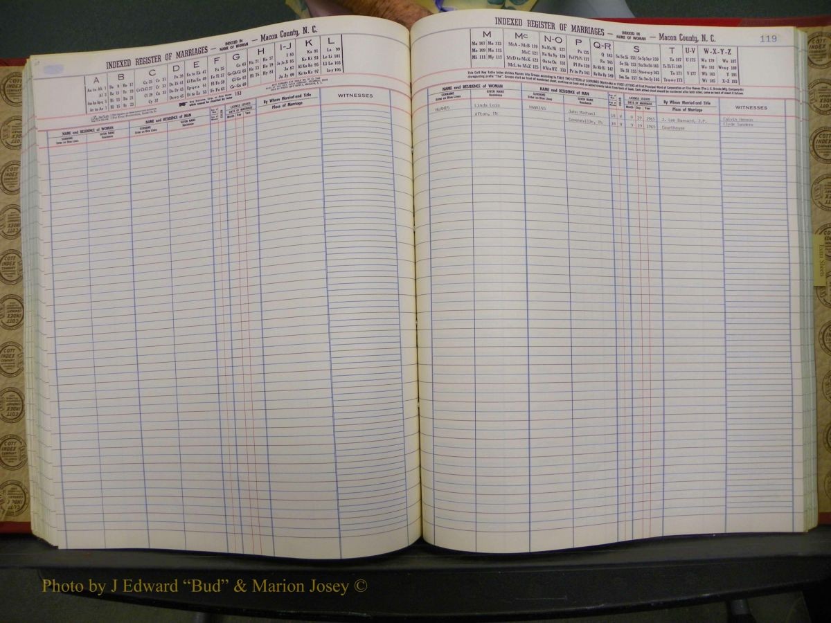 Macon Marriage Index, Male & Female, 1828-1982 803.JPG