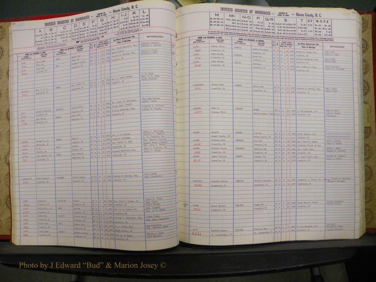 Macon Marriage Index, Male & Female, 1828-1982 495.JPG