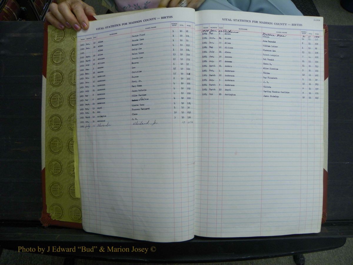 Madison Births, Delayed  + Book 1, A-K 205.JPG