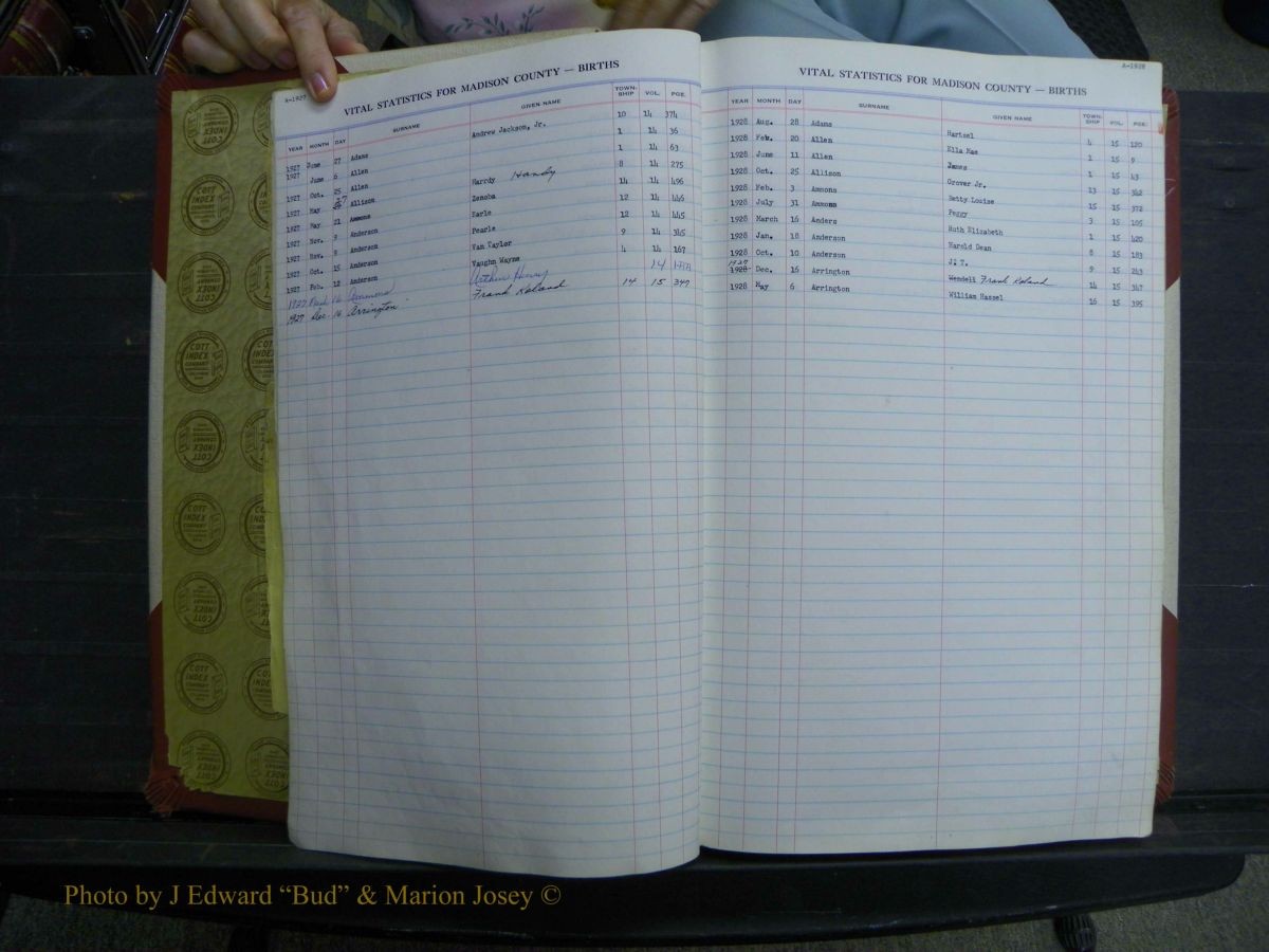 Madison Births, Delayed  + Book 1, A-K 207.JPG