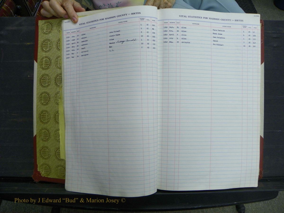 Madison Births, Delayed  + Book 1, A-K 213.JPG