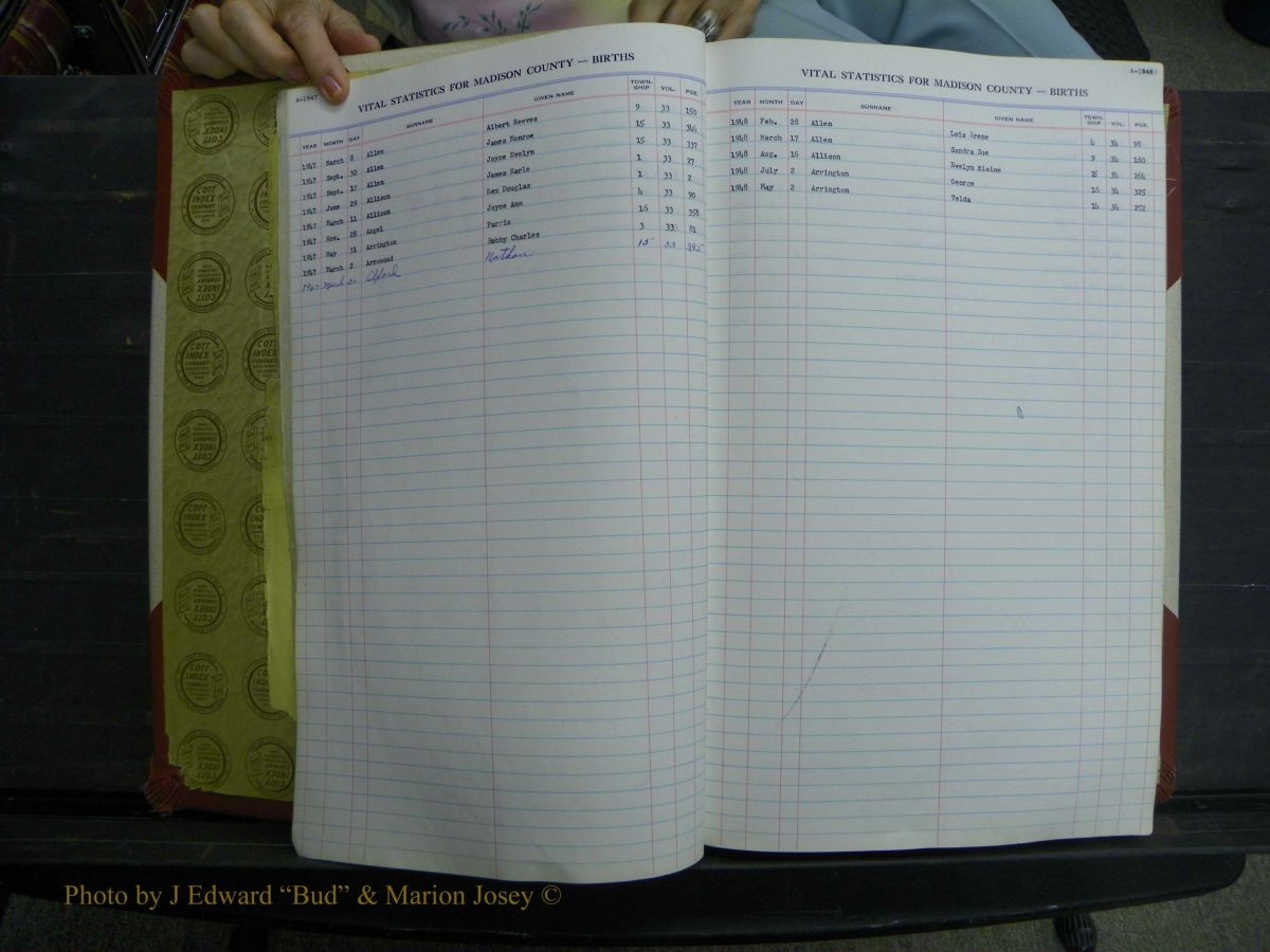 Madison Births, Delayed  + Book 1, A-K 217.JPG