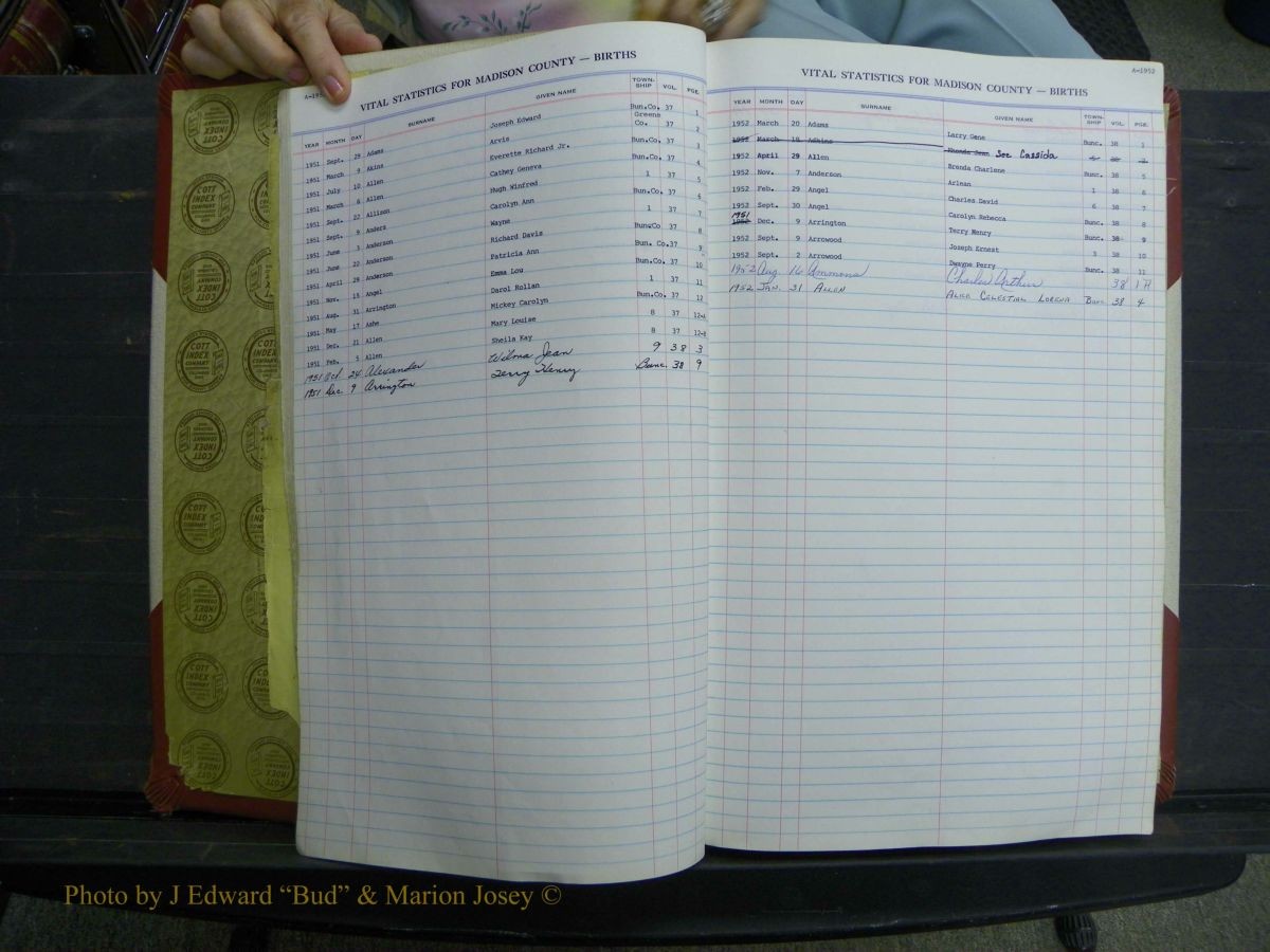 Madison Births, Delayed  + Book 1, A-K 218.JPG