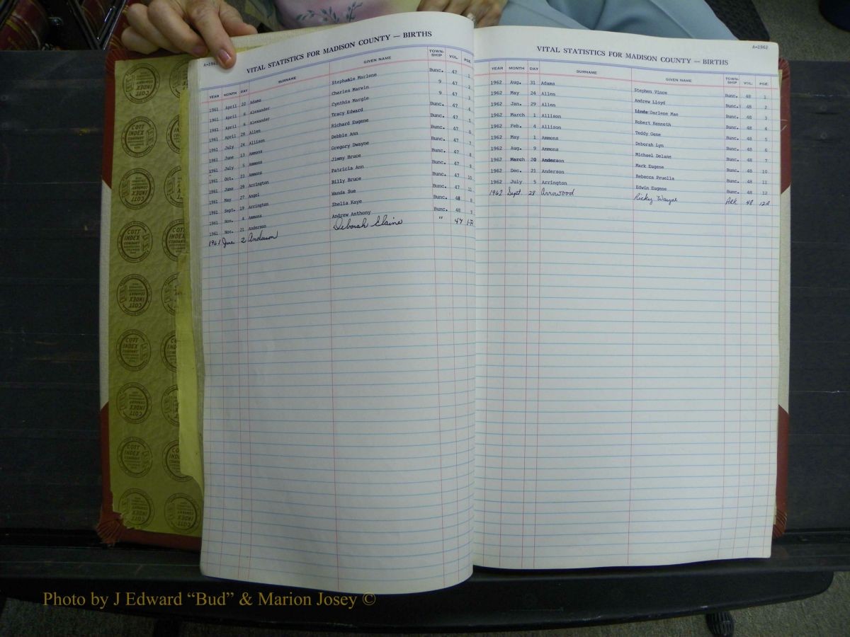 Madison Births, Delayed  + Book 1, A-K 223.JPG