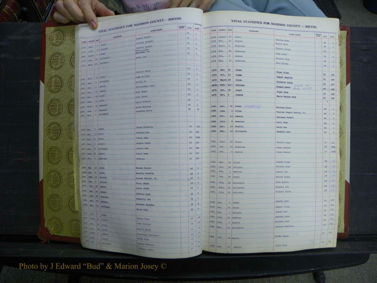 Madison Births, Delayed  + Book 1, A-K 228.JPG