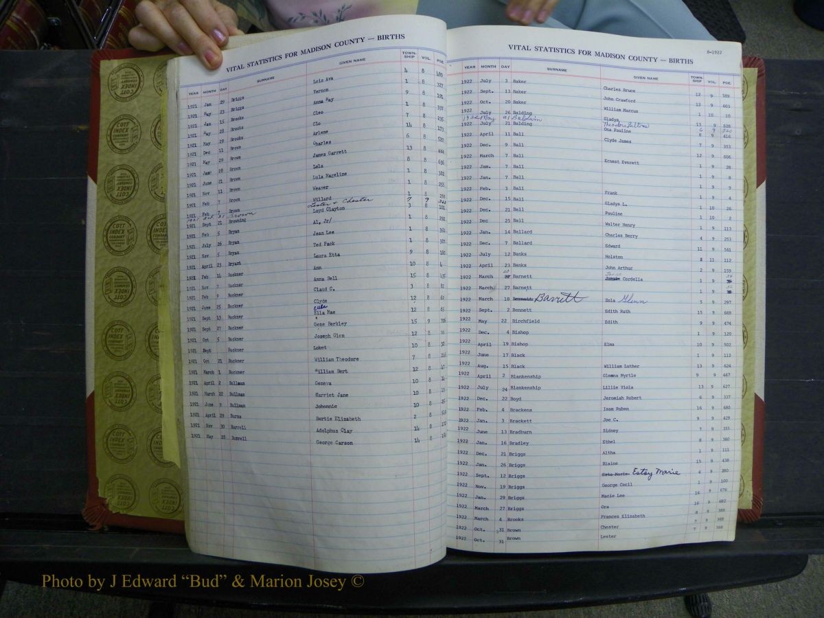 Madison Births, Delayed  + Book 1, A-K 238.JPG
