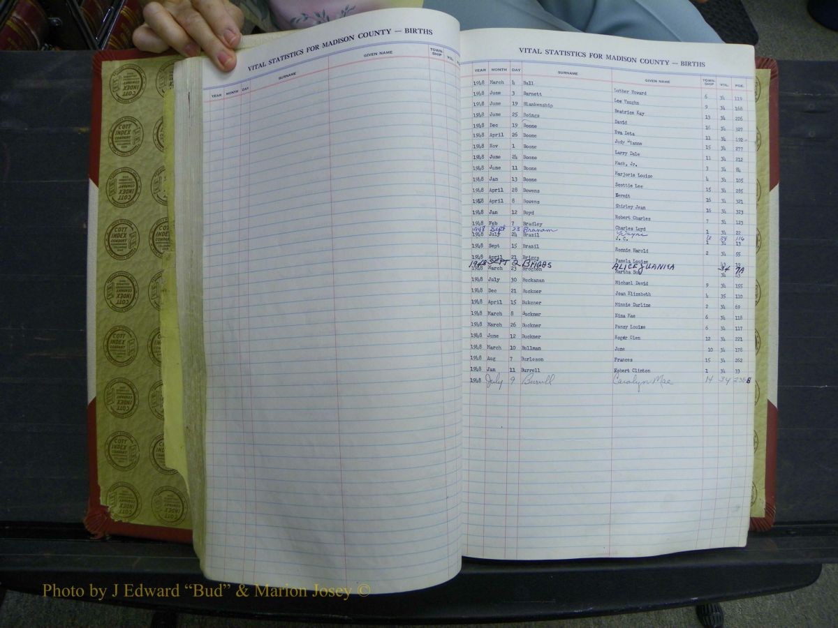 Madison Births, Delayed  + Book 1, A-K 265.JPG