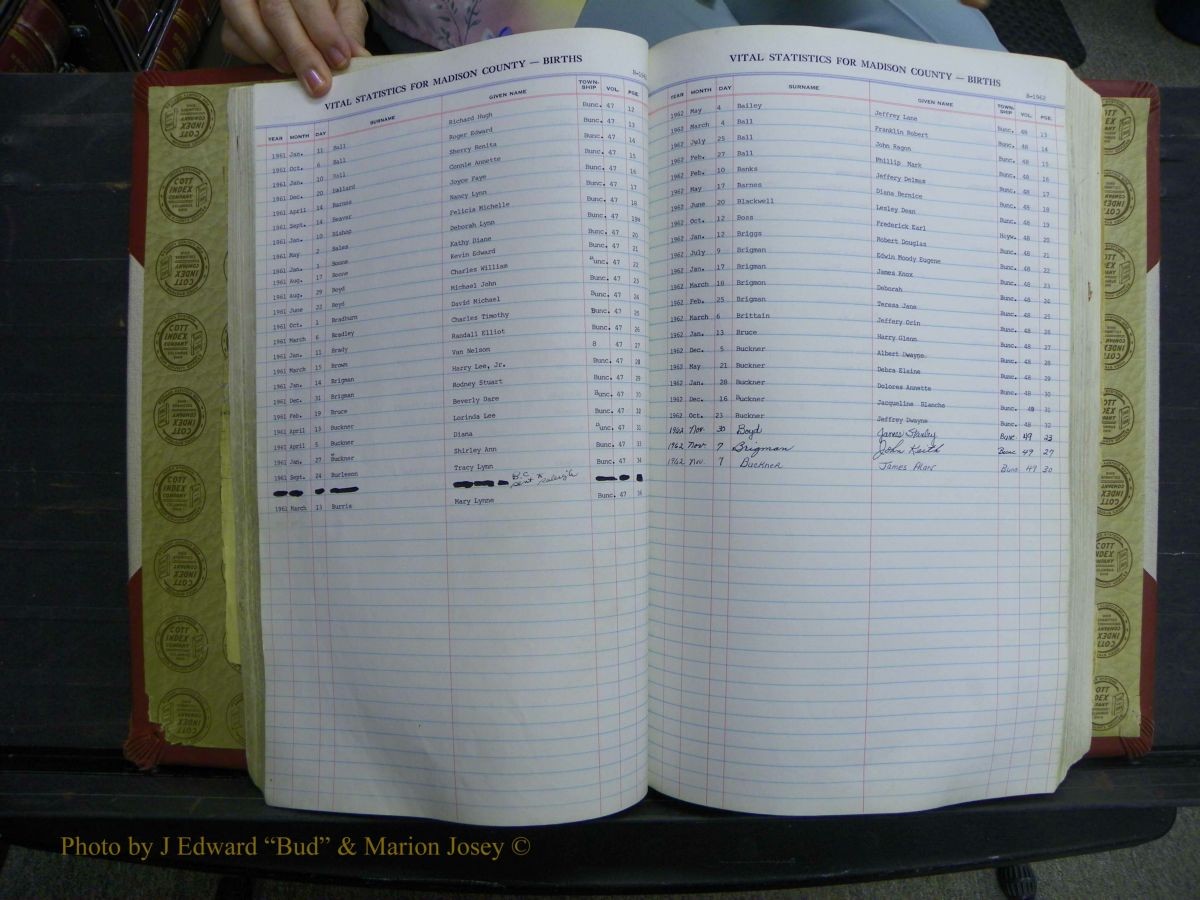 Madison Births, Delayed  + Book 1, A-K 274.JPG