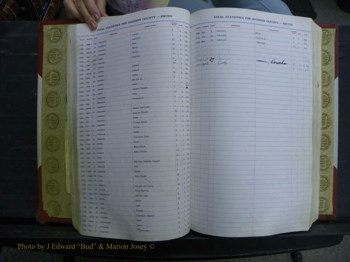 Madison Births, Delayed  + Book 1, A-K 282.JPG