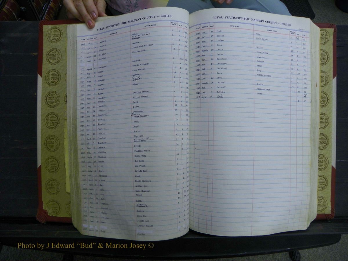 Madison Births, Delayed  + Book 1, A-K 285.JPG