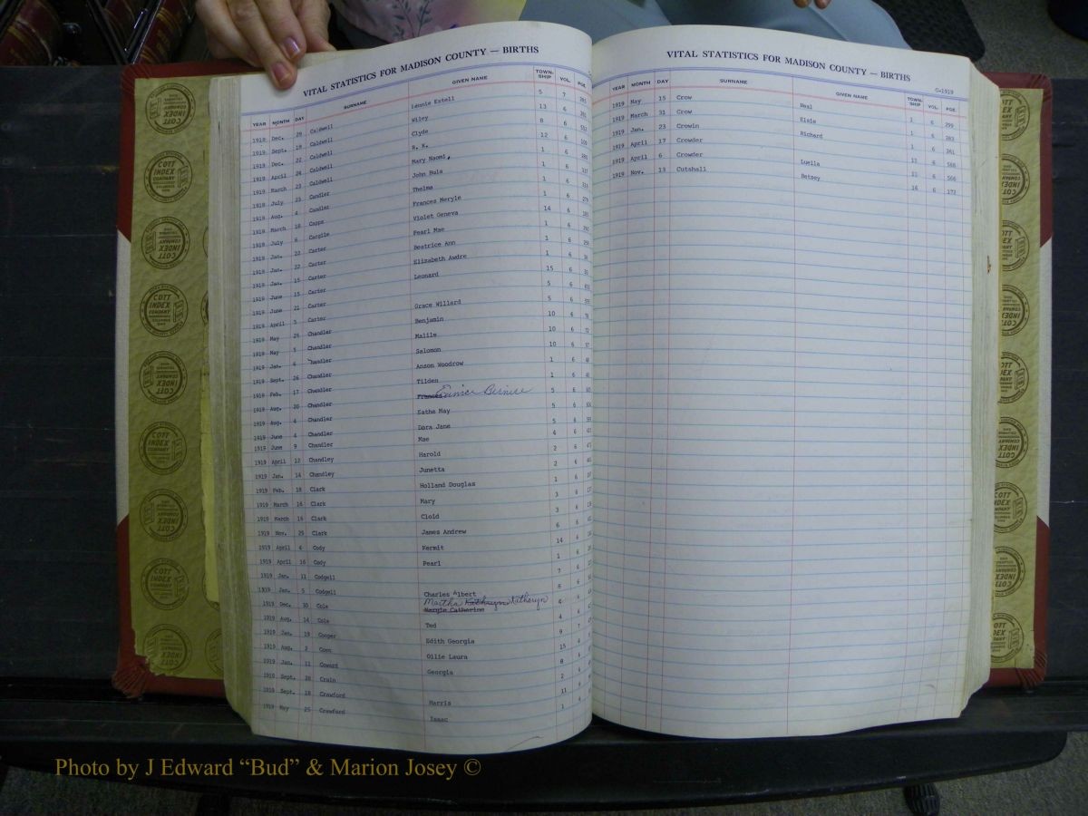 Madison Births, Delayed  + Book 1, A-K 287.JPG