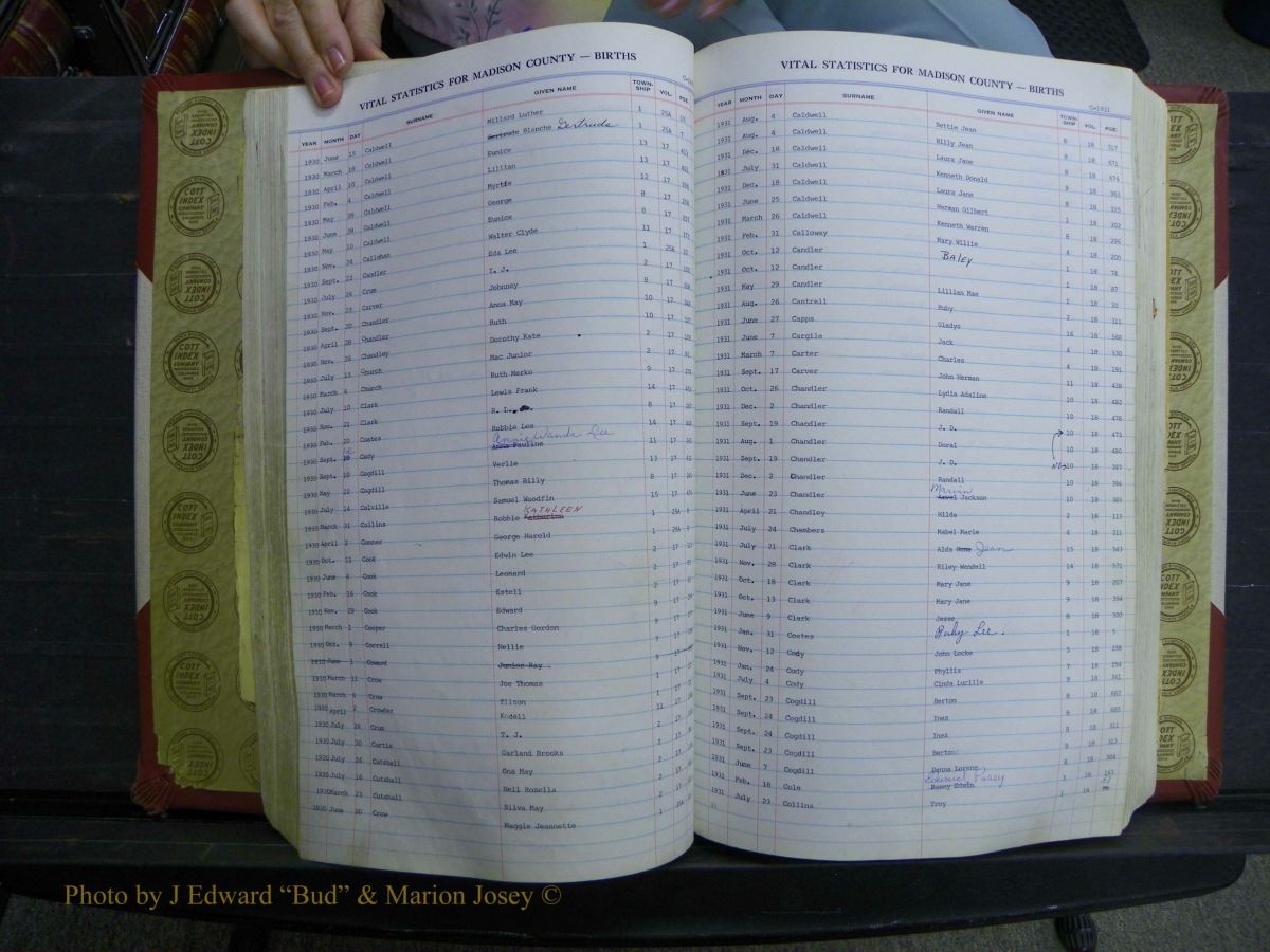 Madison Births, Delayed  + Book 1, A-K 297.JPG
