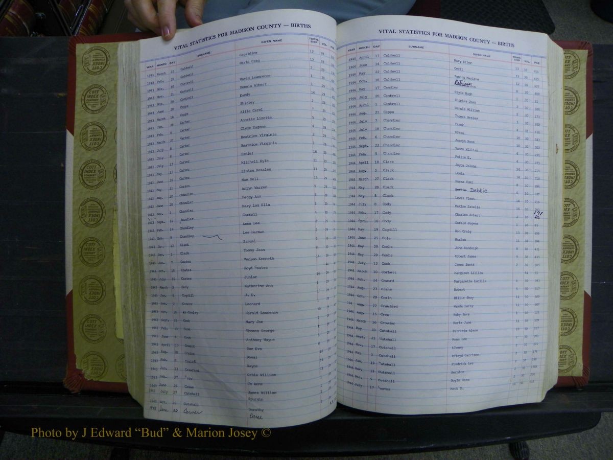 Madison Births, Delayed  + Book 1, A-K 308.JPG