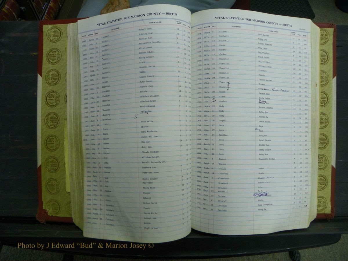 Madison Births, Delayed  + Book 1, A-K 309.JPG