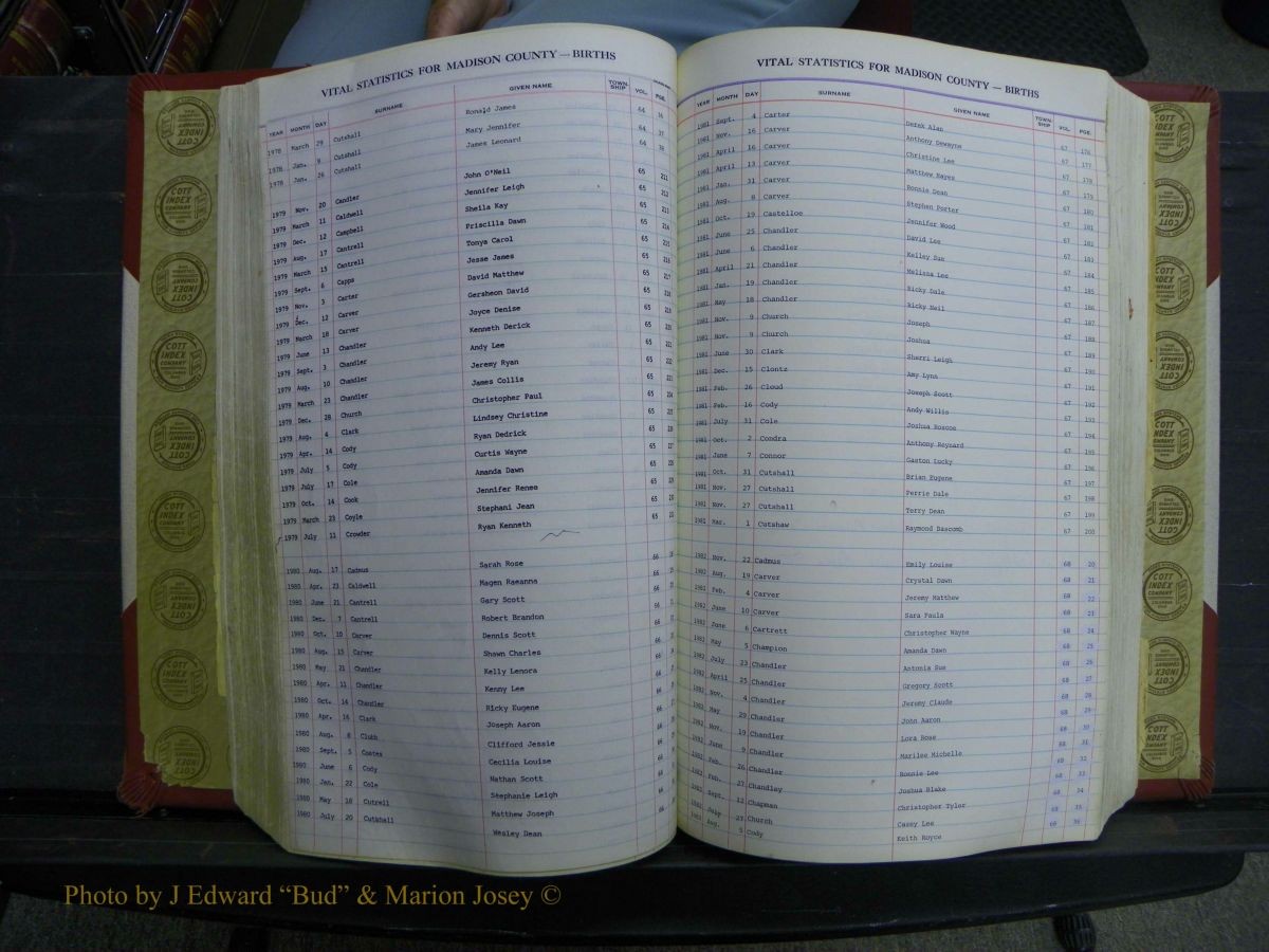Madison Births, Delayed  + Book 1, A-K 325.JPG