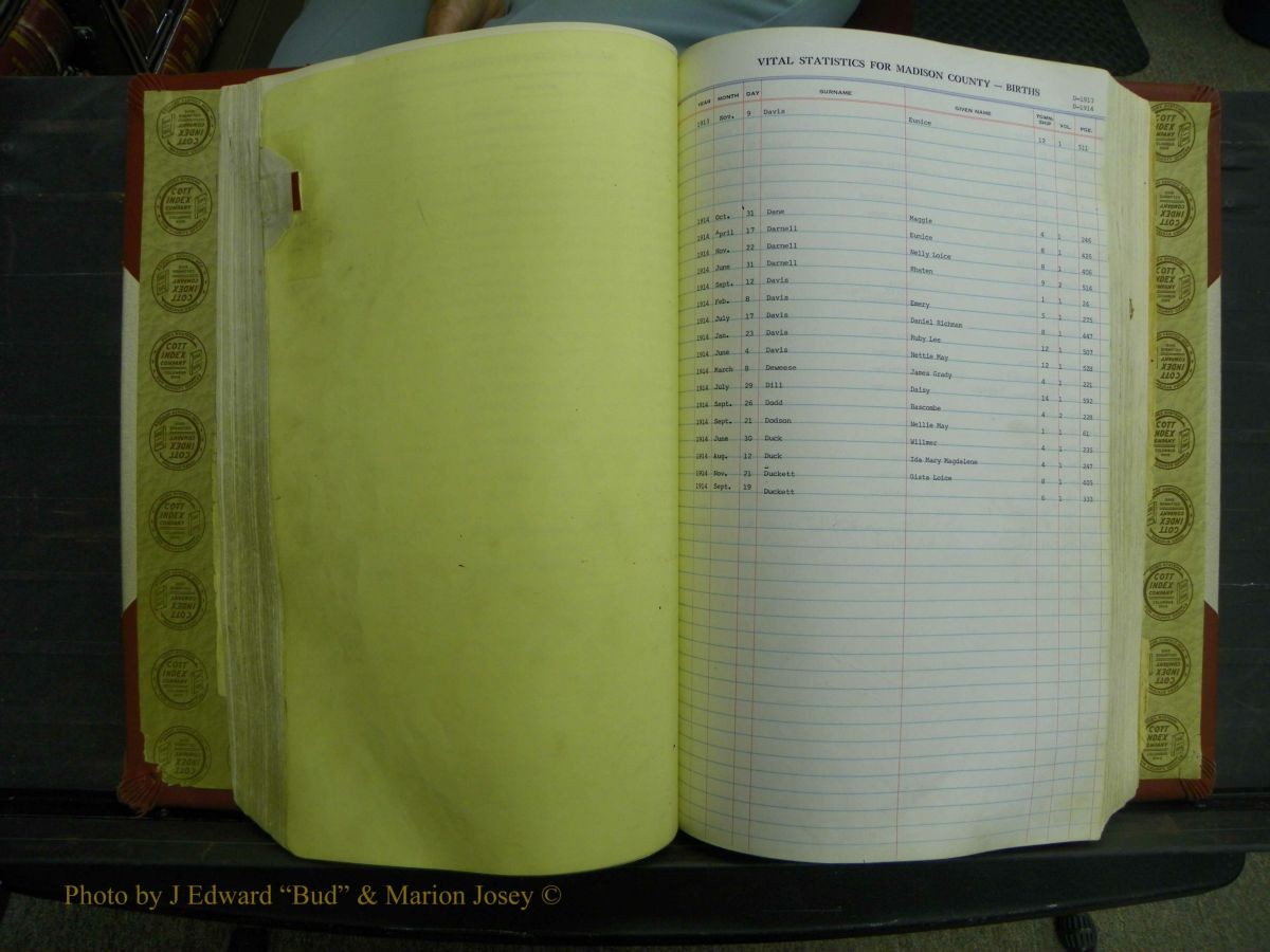 Madison Births, Delayed  + Book 1, A-K 326.JPG