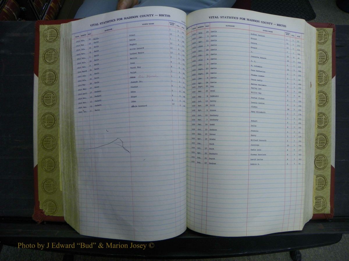 Madison Births, Delayed  + Book 1, A-K 329.JPG