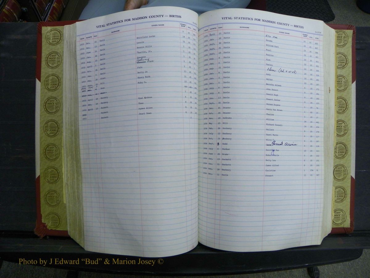 Madison Births, Delayed  + Book 1, A-K 336.JPG