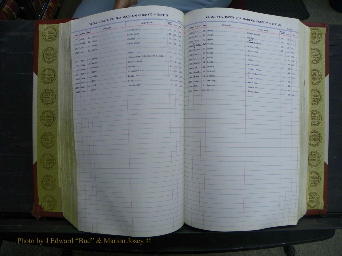Madison Births, Delayed  + Book 1, A-K 342.JPG