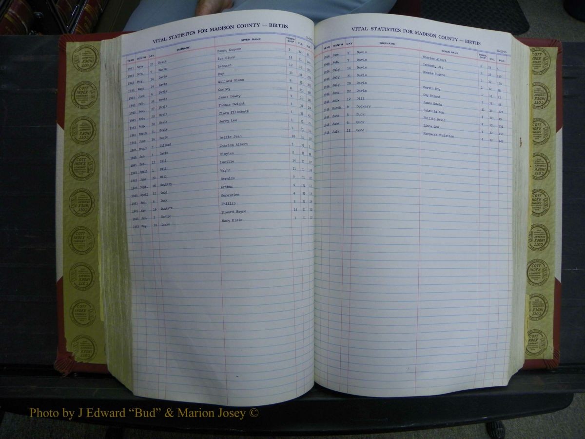 Madison Births, Delayed  + Book 1, A-K 343.JPG