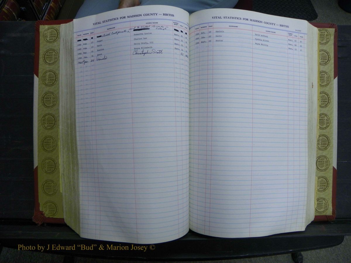 Madison Births, Delayed  + Book 1, A-K 352.JPG