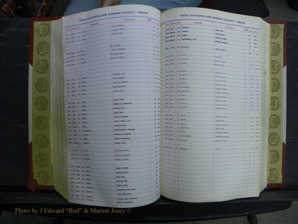 Madison Births, Delayed  + Book 1, A-K 353.JPG