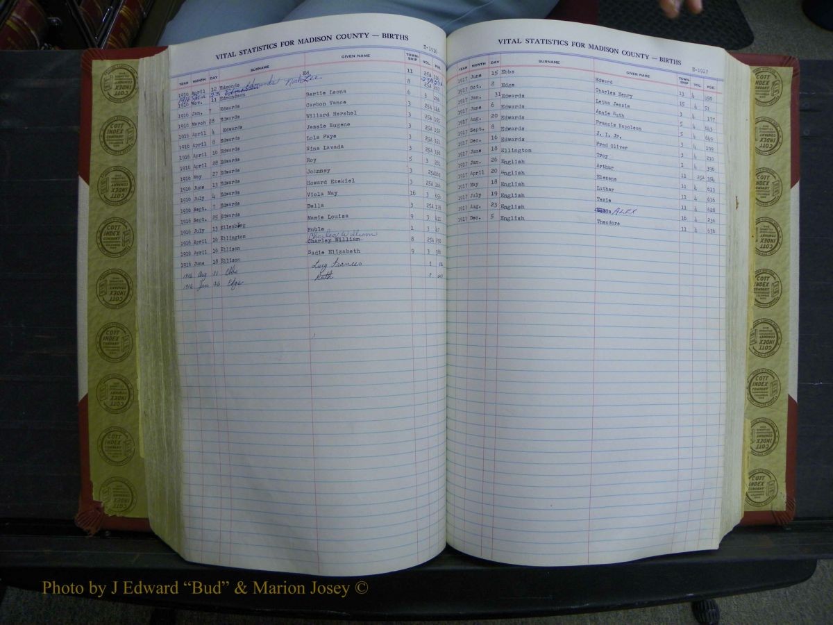 Madison Births, Delayed  + Book 1, A-K 357.JPG