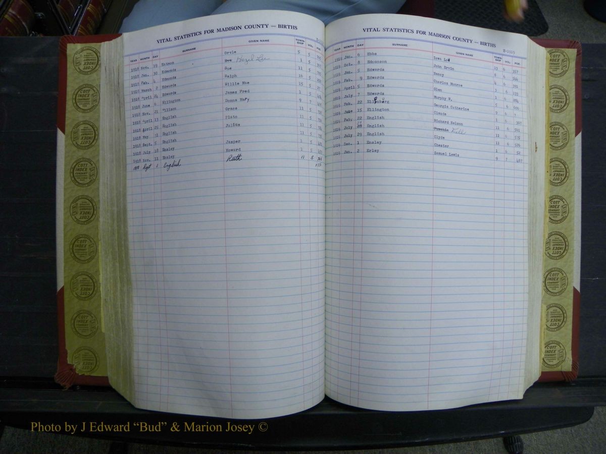 Madison Births, Delayed  + Book 1, A-K 358.JPG