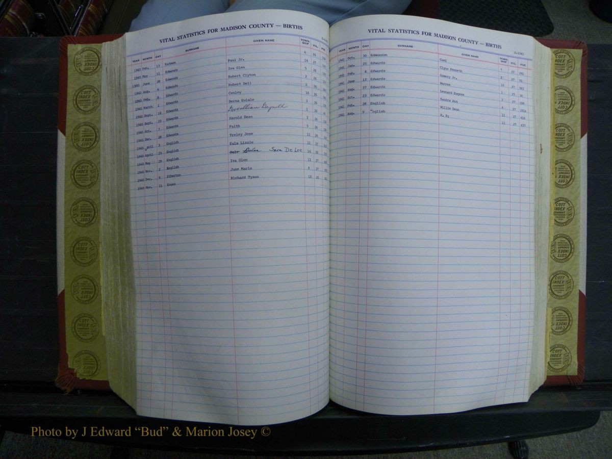 Madison Births, Delayed  + Book 1, A-K 369.JPG