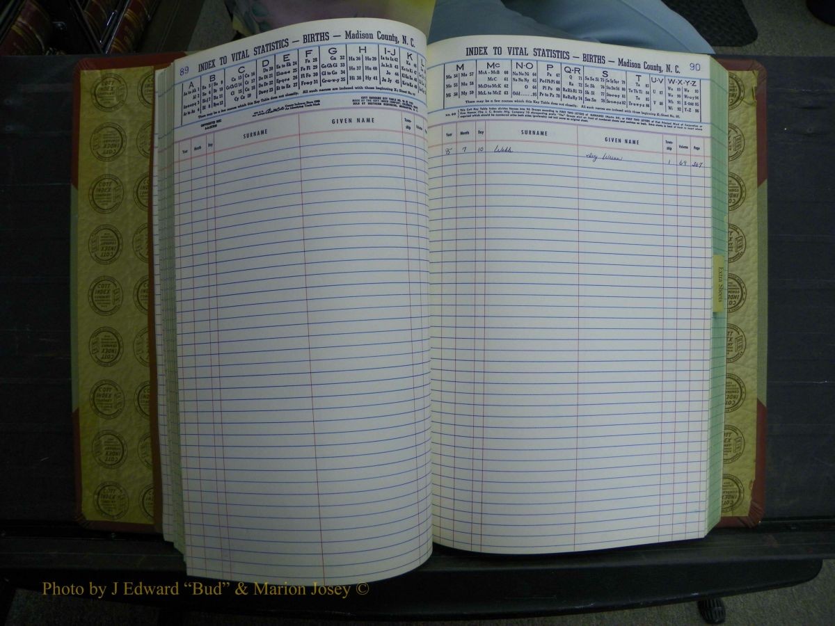 Madison Births & Deaths, Book 2, L-Z, + Delayed Book 2 364.JPG