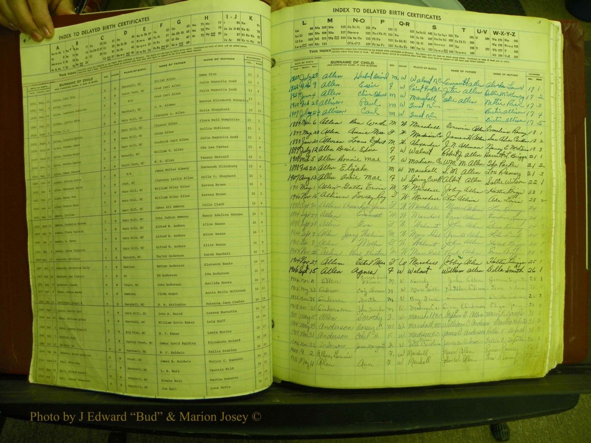 Madison Births, Delayed  + Book 1, A-K 004.JPG