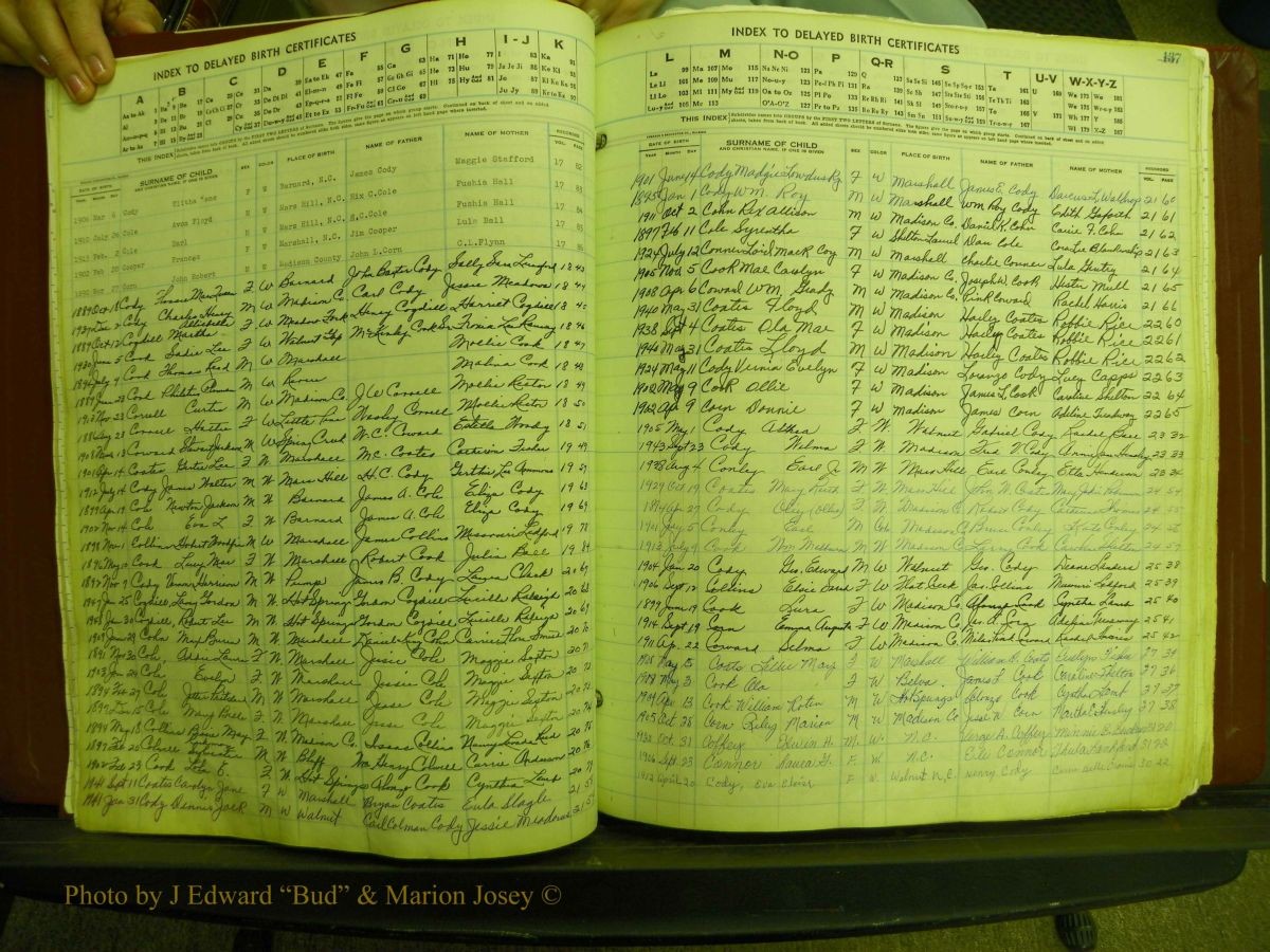 Madison Births, Delayed  + Book 1, A-K 041.JPG