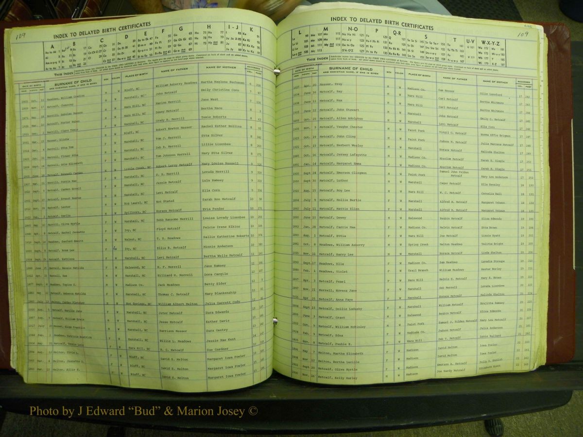 Madison Births, Delayed  + Book 1, A-K 110.JPG