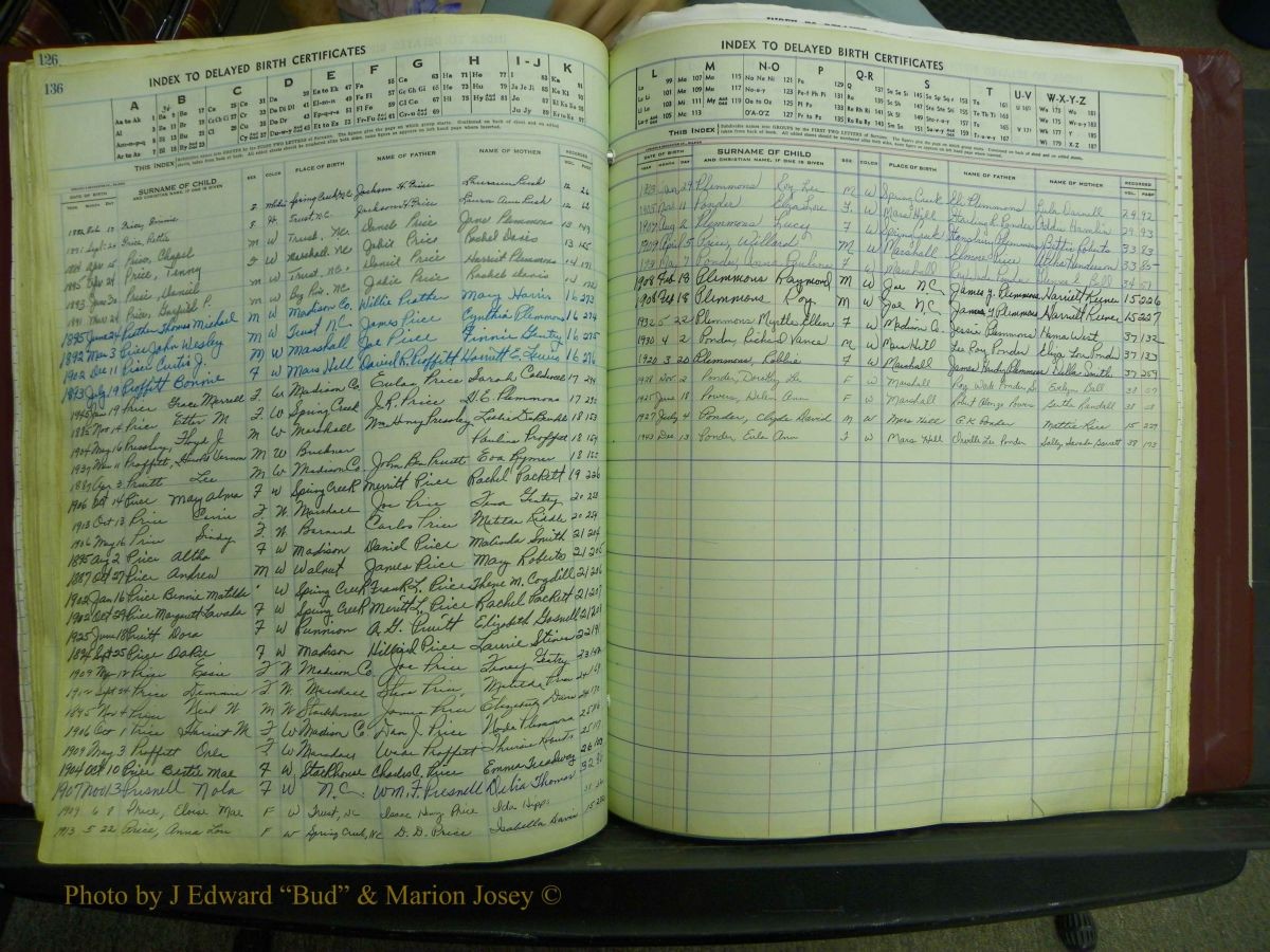 Madison Births, Delayed  + Book 1, A-K 132.JPG