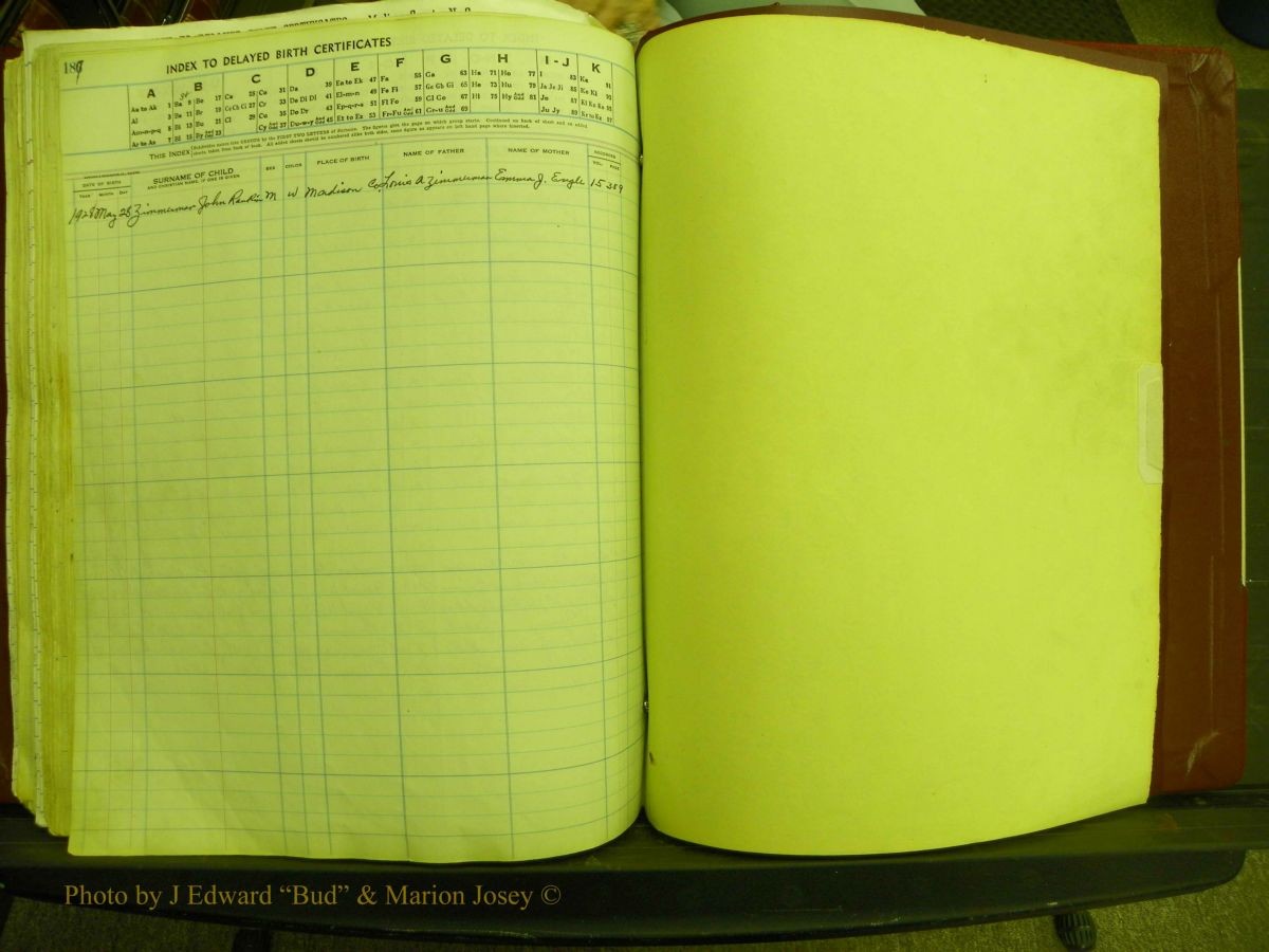 Madison Births, Delayed  + Book 1, A-K 197.JPG