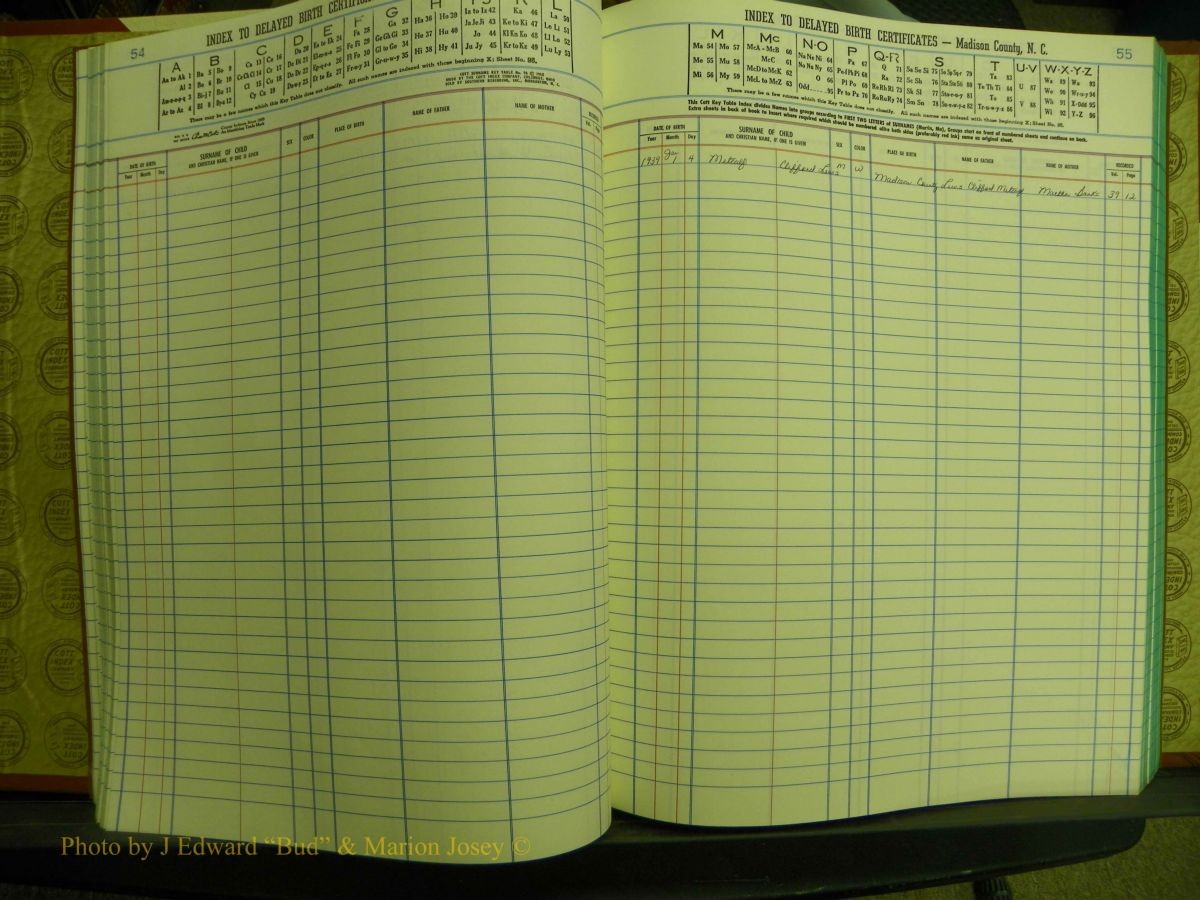 Madison Births & Deaths, Book 2, L-Z, + Delayed Book 2 383.JPG