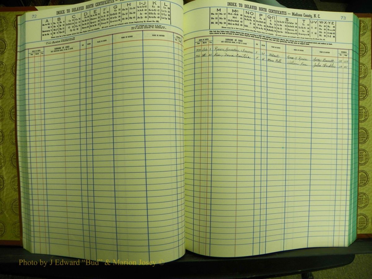 Madison Births & Deaths, Book 2, L-Z, + Delayed Book 2 386.JPG