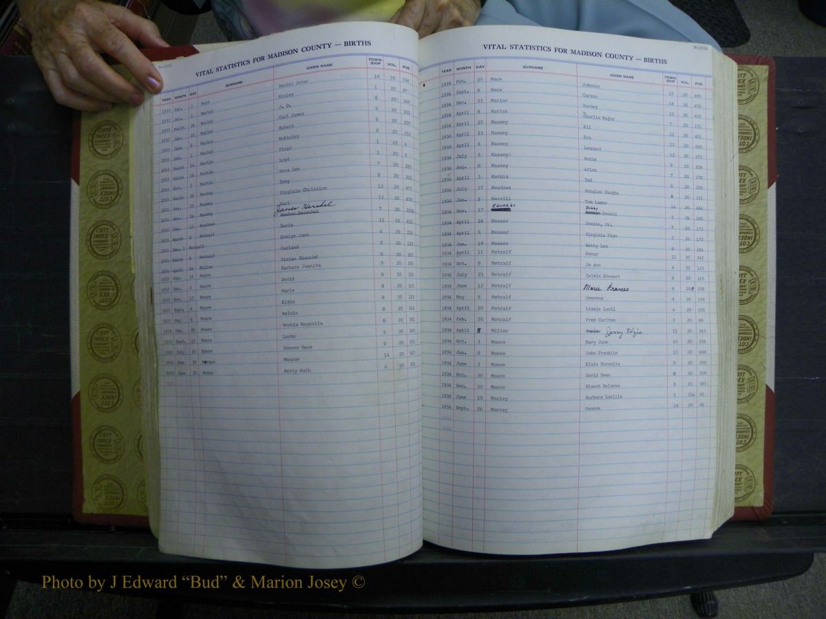 Madison Births & Deaths, Book 2, L-Z, + Delayed Book 2 074.JPG