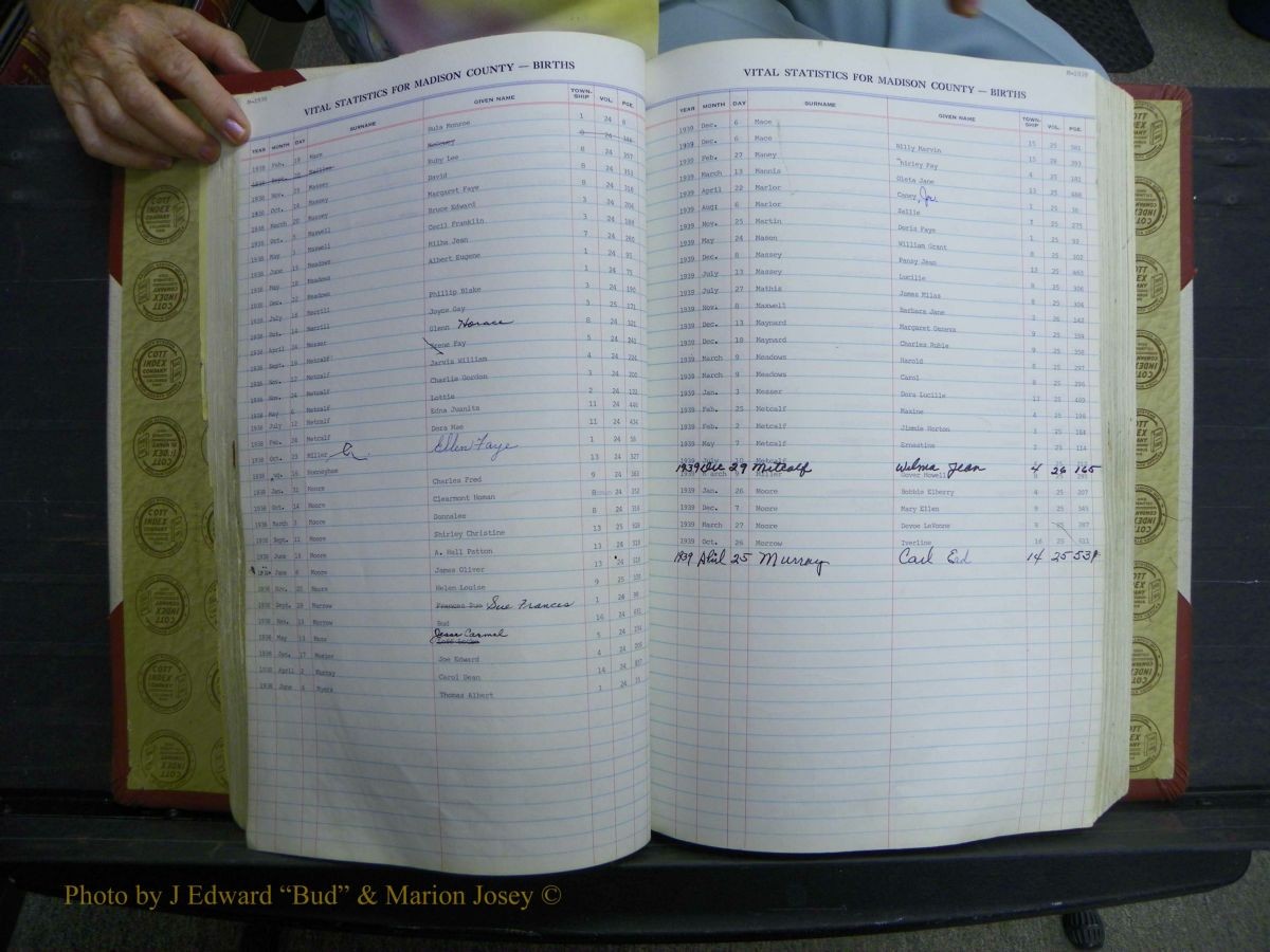 Madison Births & Deaths, Book 2, L-Z, + Delayed Book 2 076.JPG